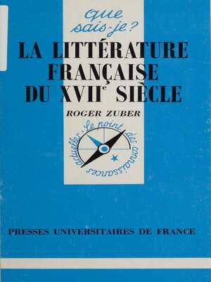 cover image of La littérature française du XVIIe siècle